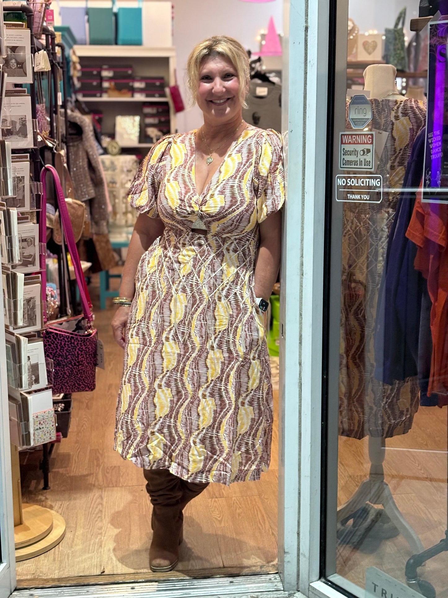 Boho Printed Midi dress