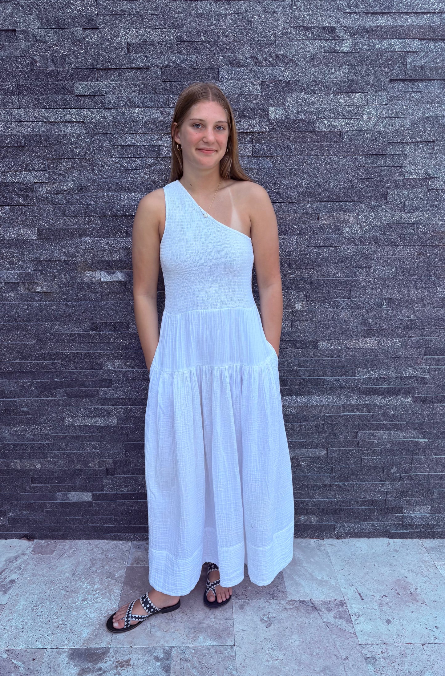 One Shoulder Maxi by Elan