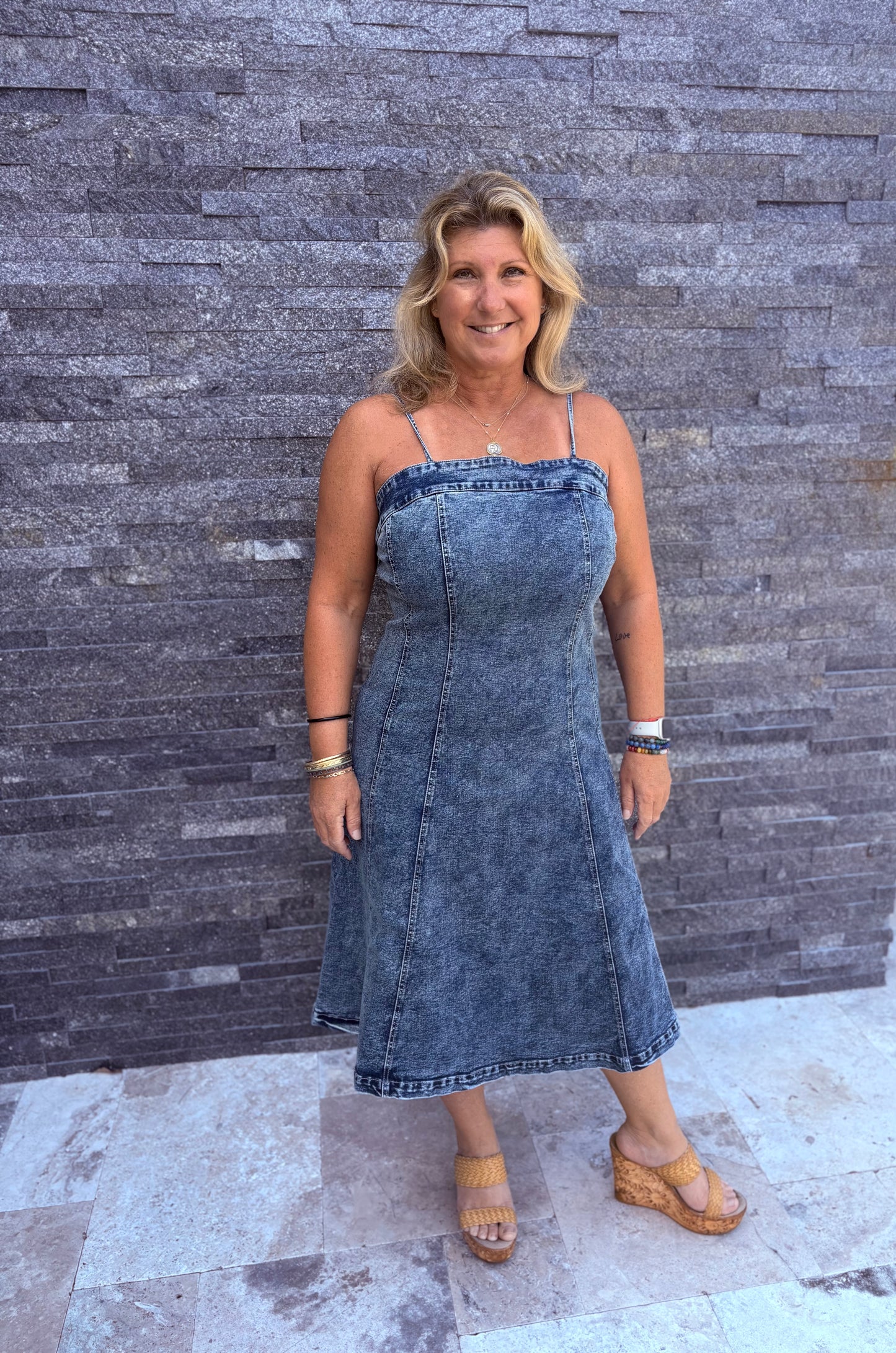 Denim Midi Dress