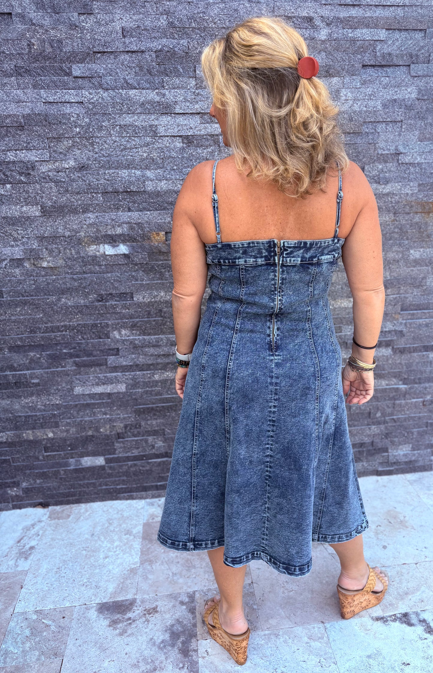 Denim Midi Dress