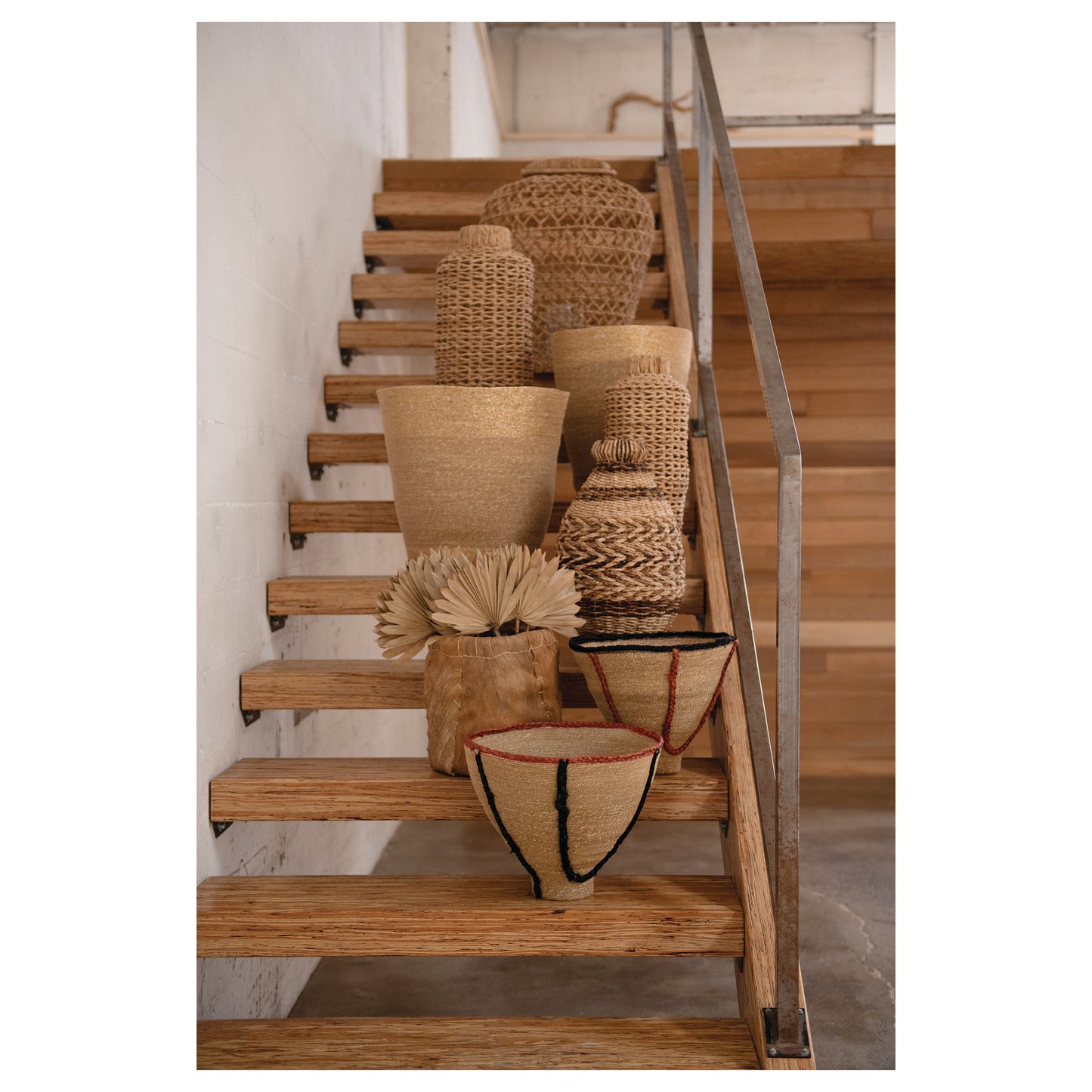 Dried Palm Fan Home Decor