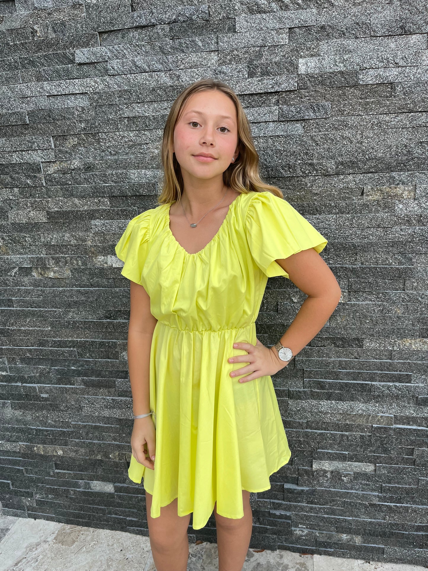 Yellow Mini by Sincerely Ours