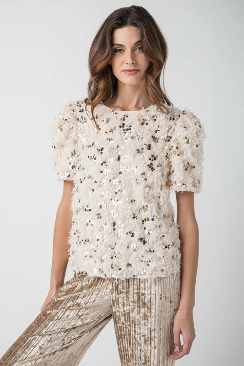 Sequin Knit Top by THML