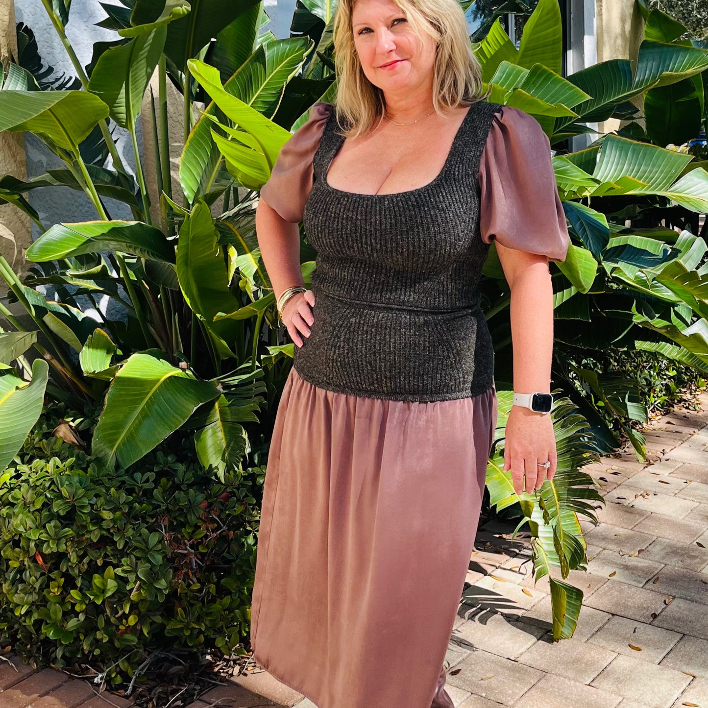 Ximena Sweater Skirt by Self Contrast