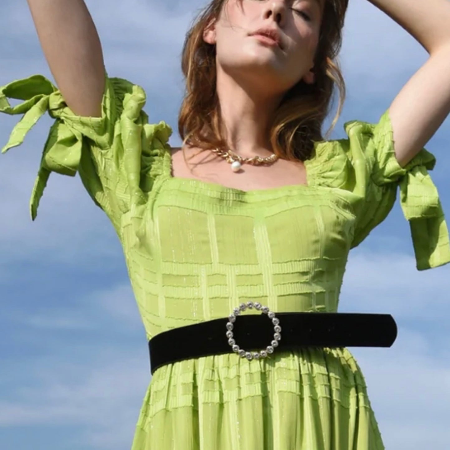 Silvia Burntout Chiffon MIDI by Adelyn Rae