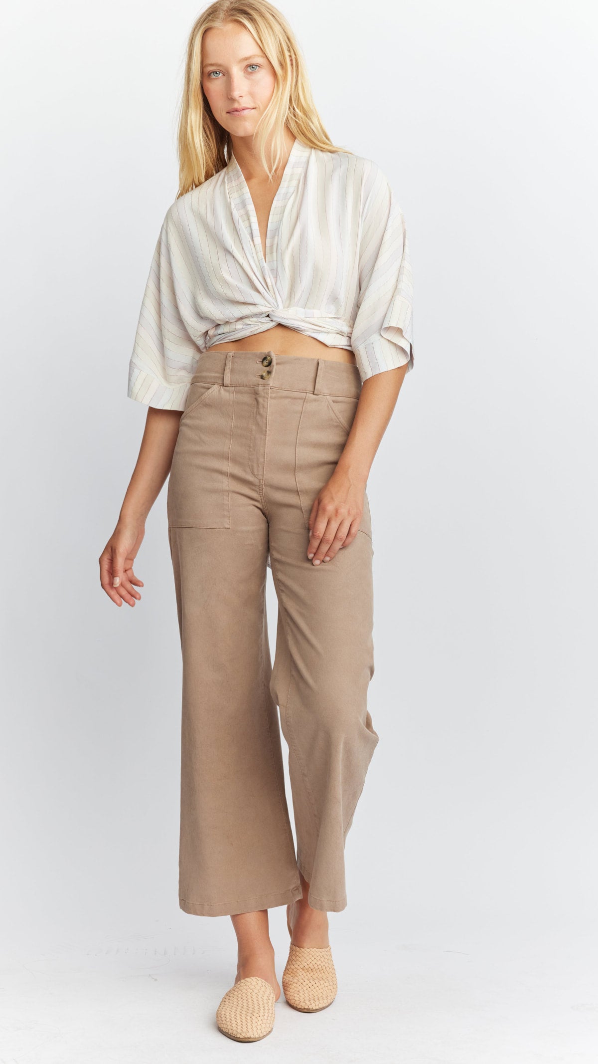 Aria Hi-Waisted Pants by Self Contrast