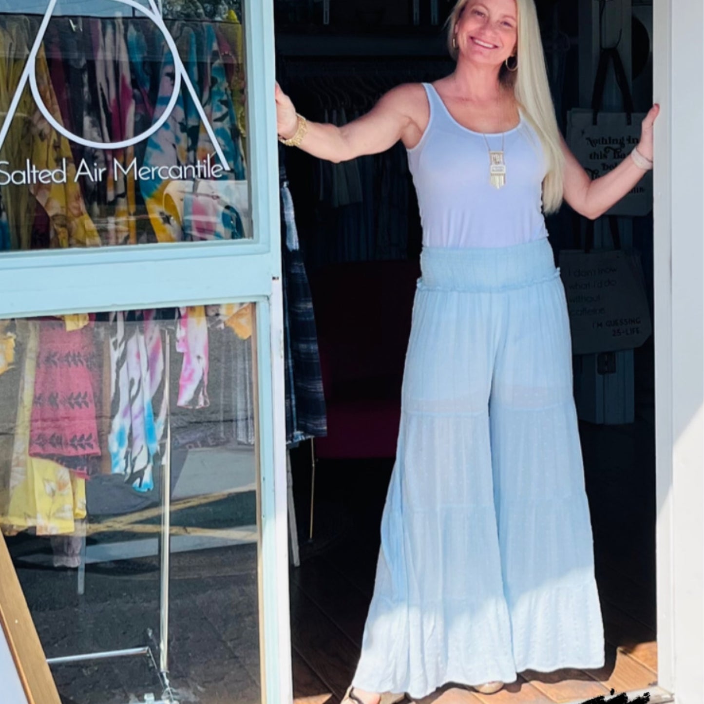 Gauze wide leg pant by Surf Gypsy