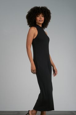 Ribbed Jumper in Black by Elan