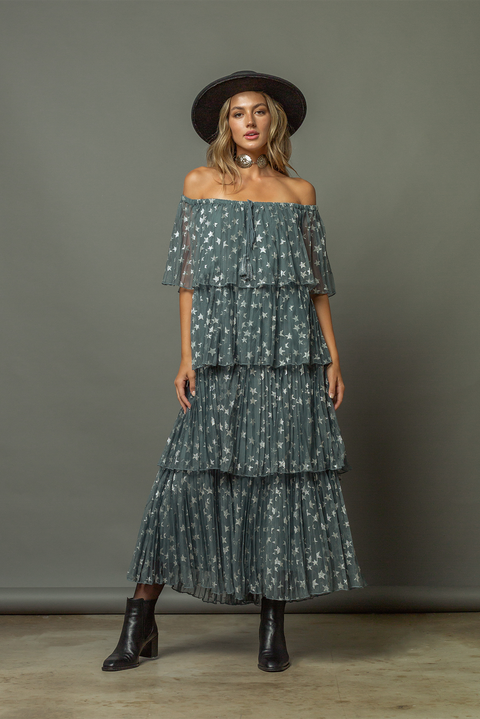 Noite Layered Tulle Dress