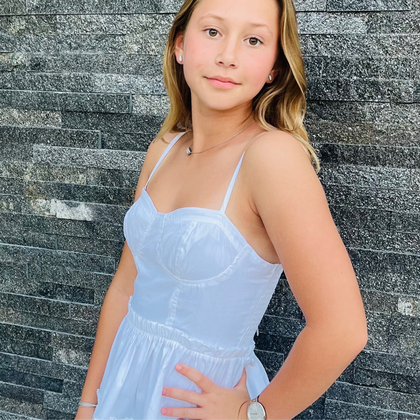 White Mini Dress by Sincerely Ours