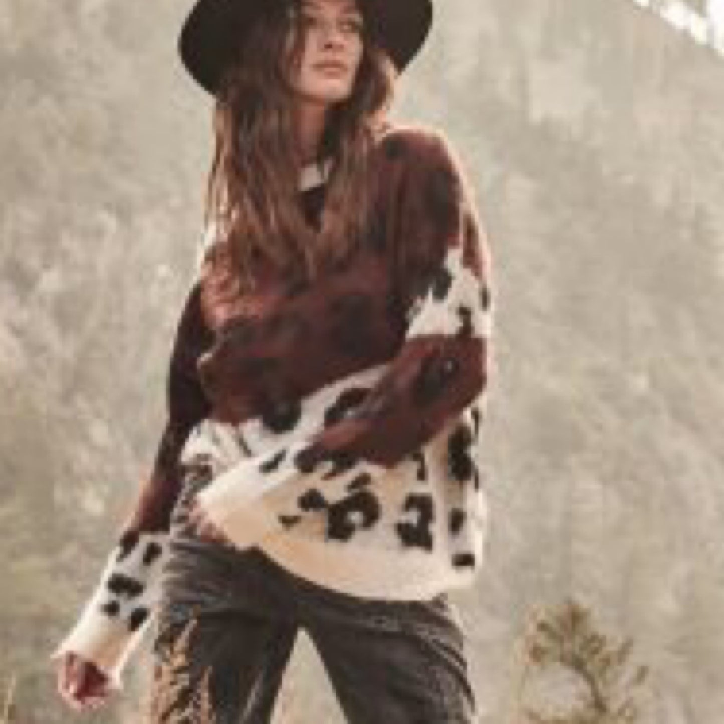 Brown Leopard Sweater by Elan
