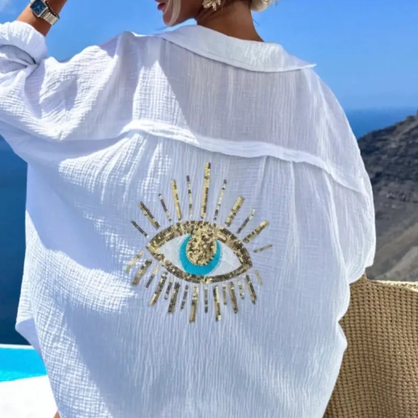 Evil Eye Gauze Coverup