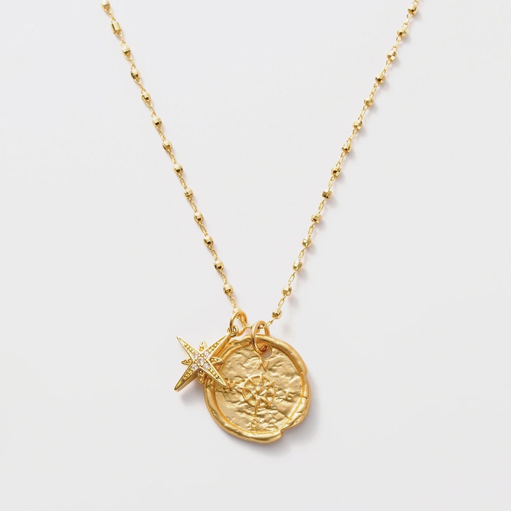 Compass Necklace by Melania Clara