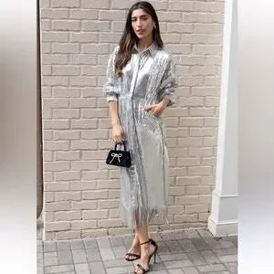 Brooke Silver Duster/Dress by Ciebon