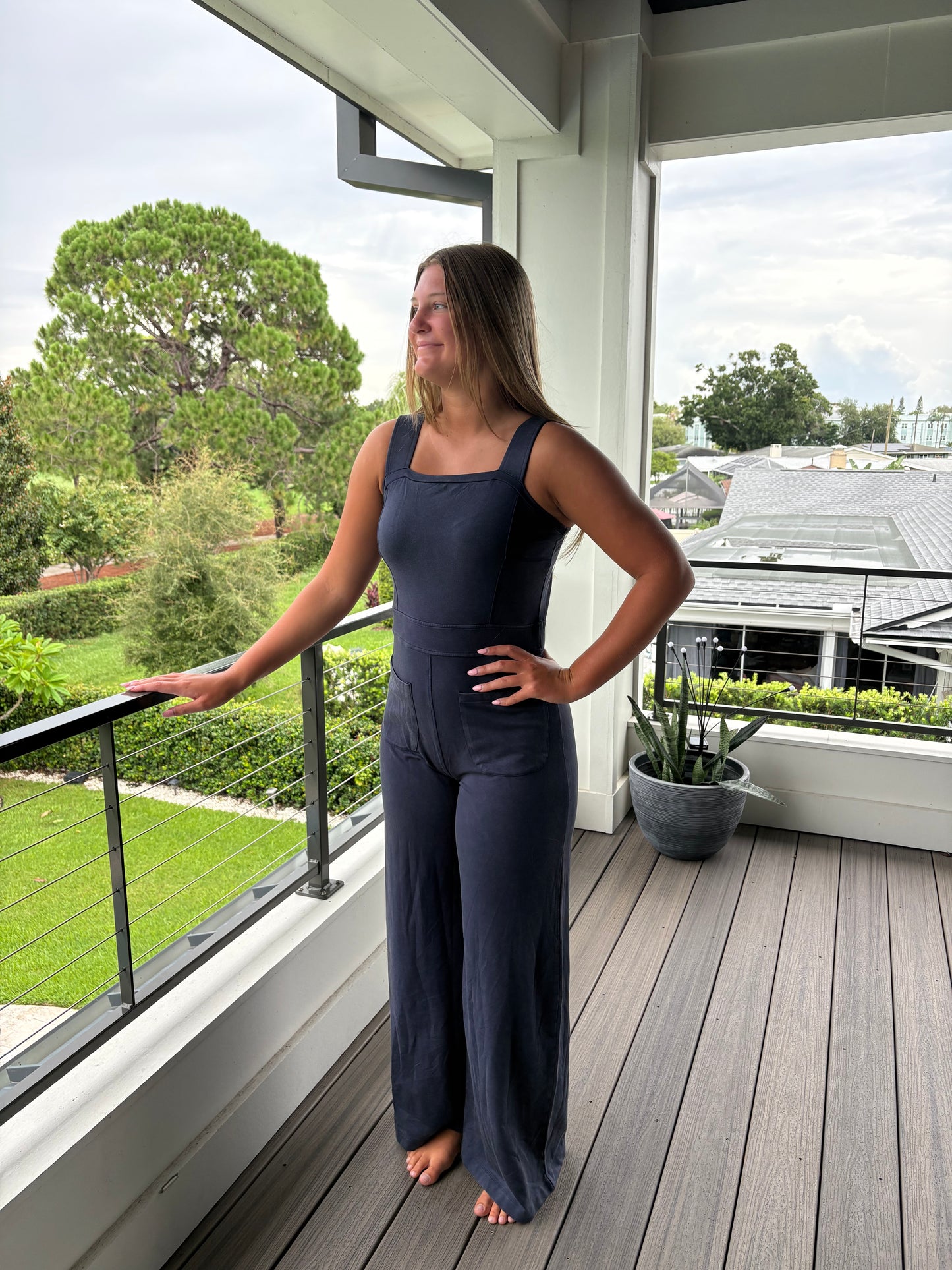 Navy Blue Jumpsuit