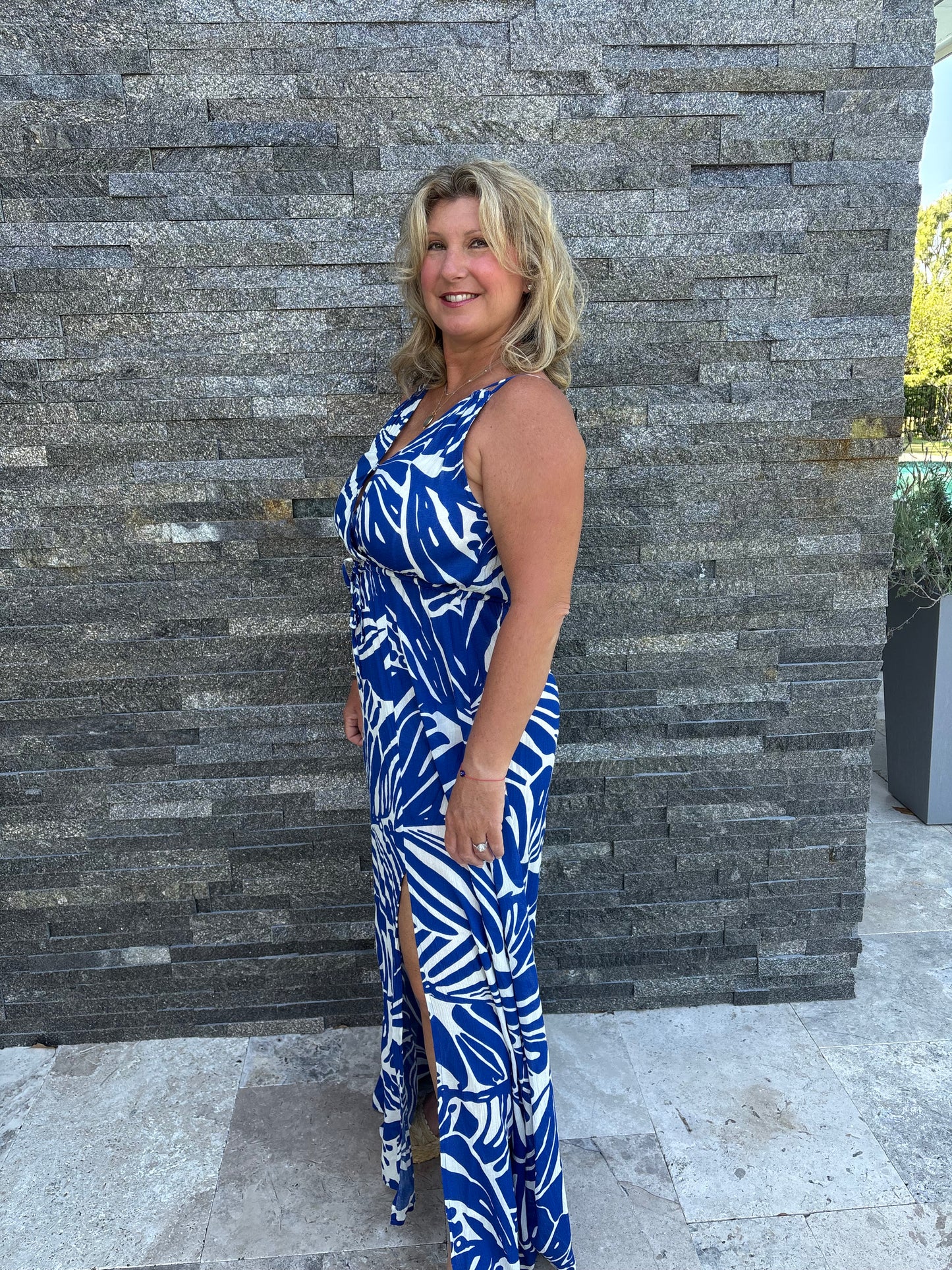 Blue floral maxi by Elan