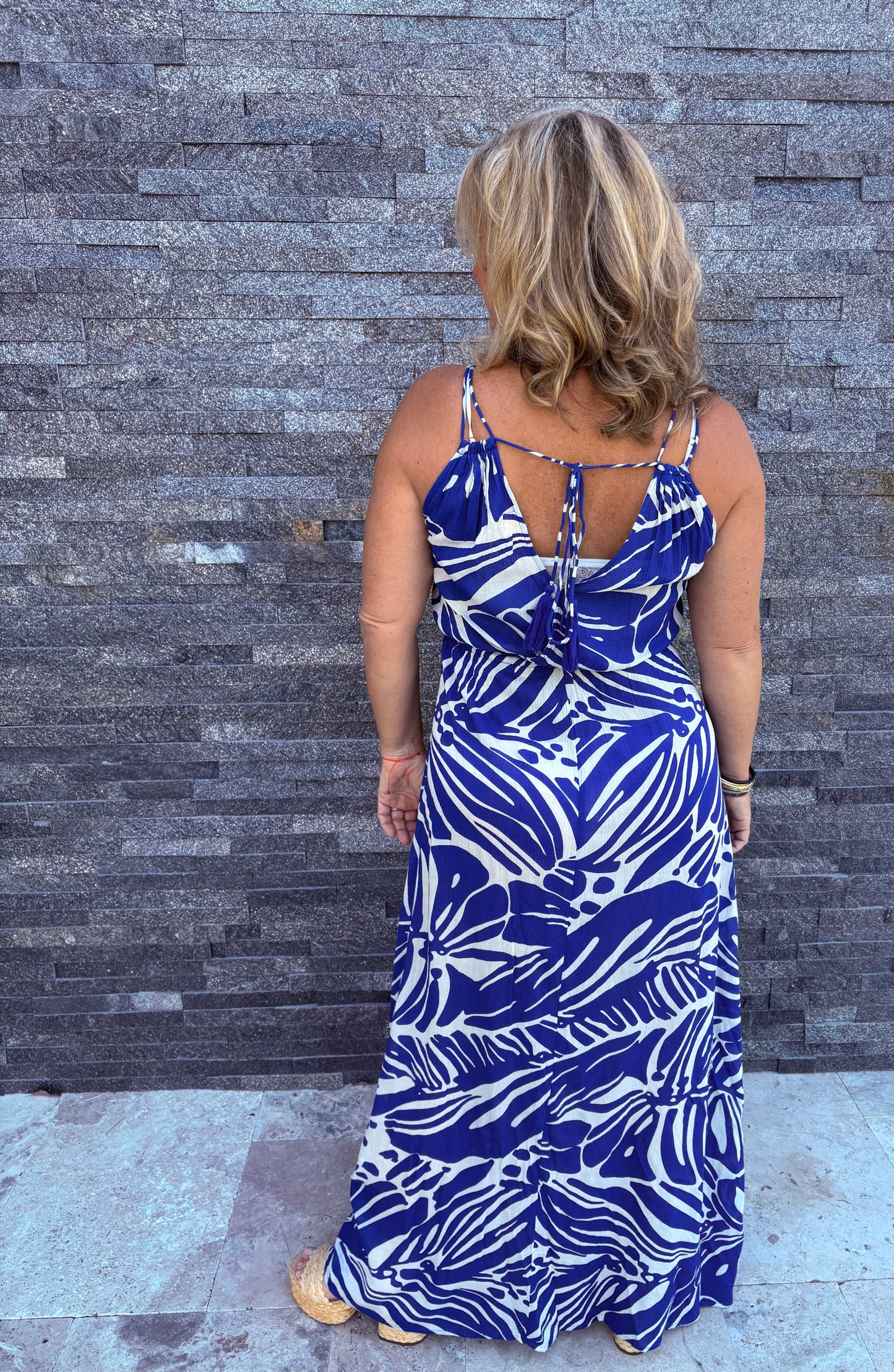 Blue floral maxi by Elan