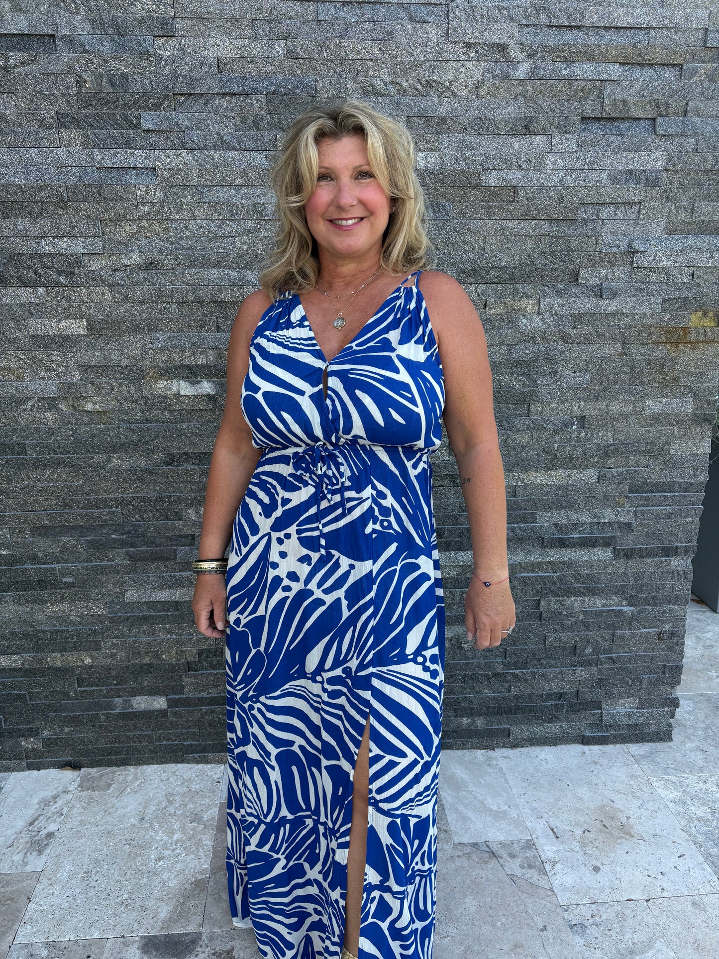 Blue floral maxi by Elan