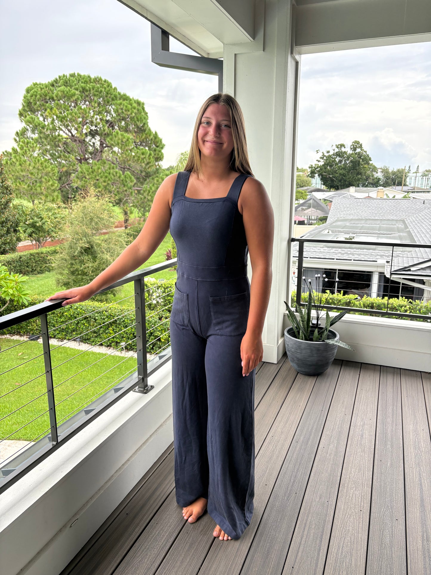 Navy Blue Jumpsuit