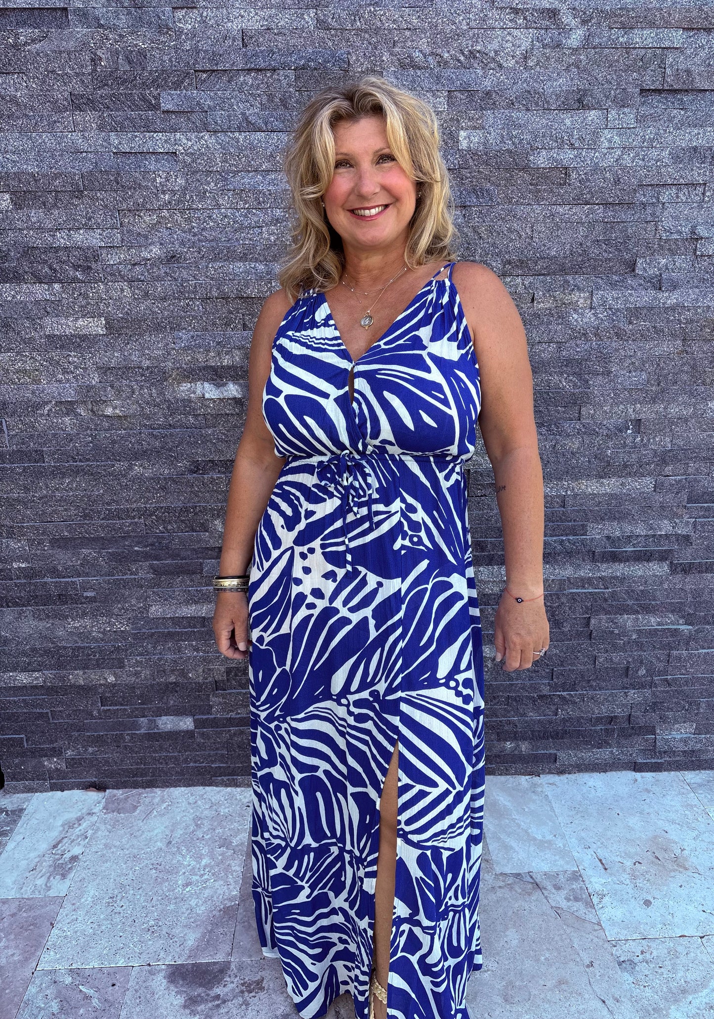 Blue floral maxi by Elan