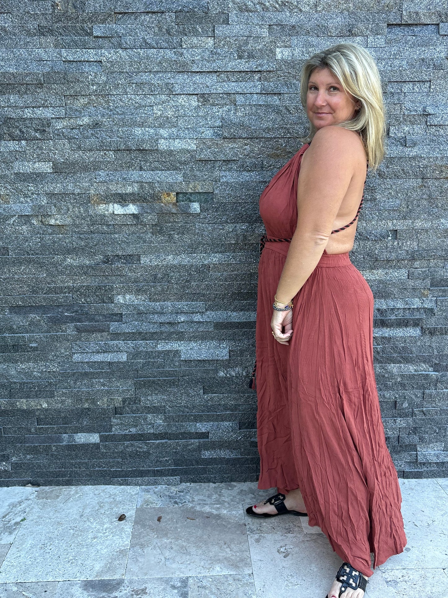 Boho Grecian Dress by Elan