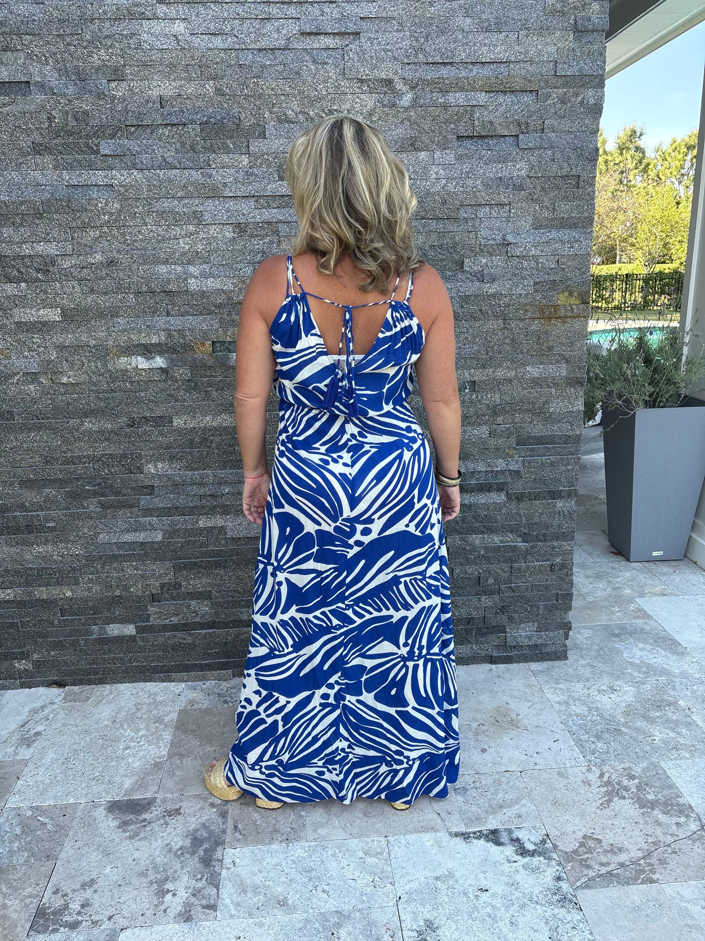 Blue floral maxi by Elan