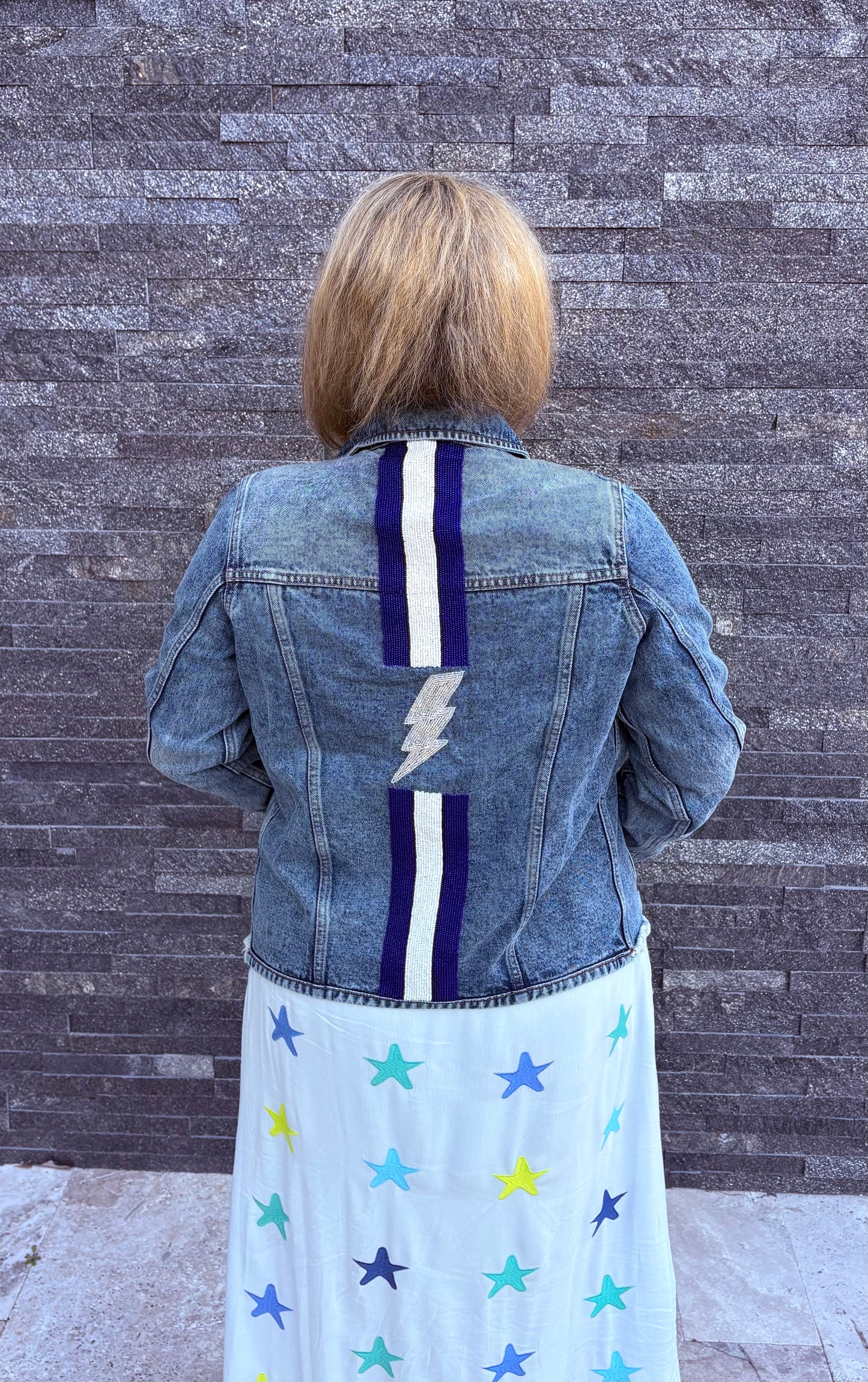 Lightning Bolts Denim Jacket