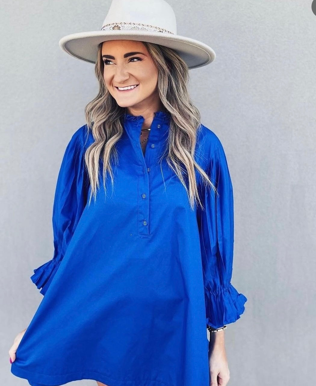 Blue Mini Dress by Sincerely Ours