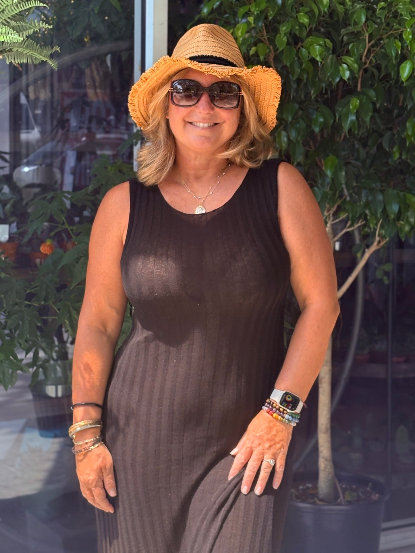 Black cover up maxi by elan