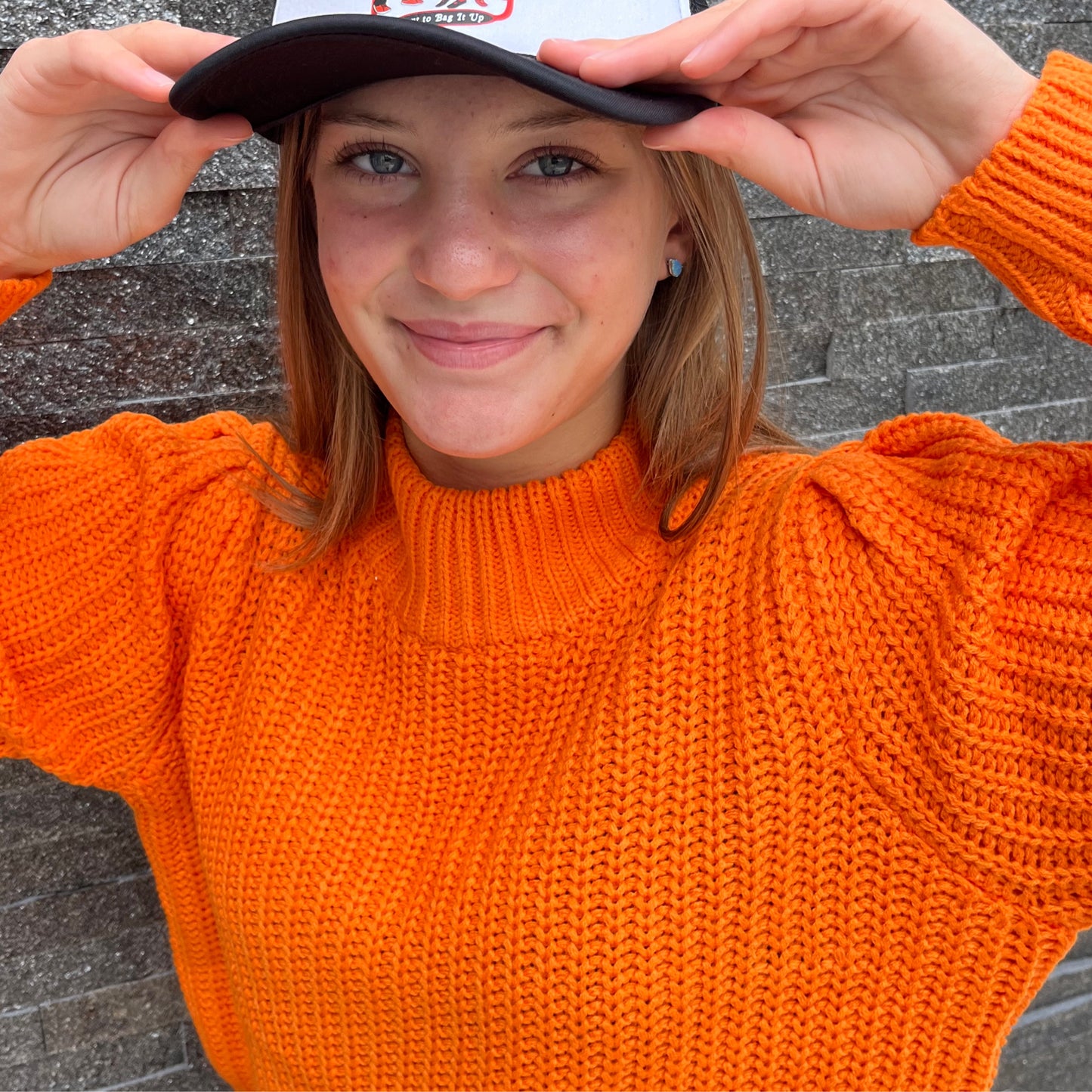 Orange Crush Sweater by Sincerely Ours