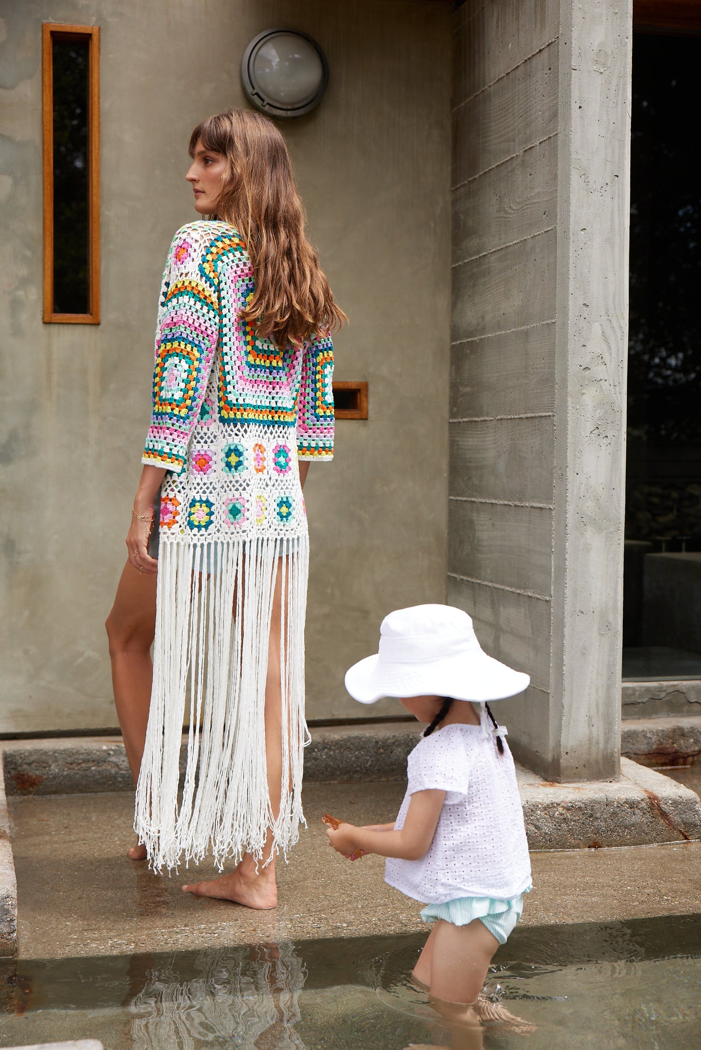 Crochet duster by Self Contrast