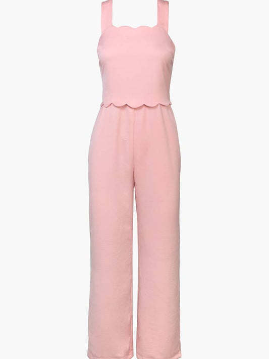 Crystal Scalloped Jumpsuit by Adelyn Rae